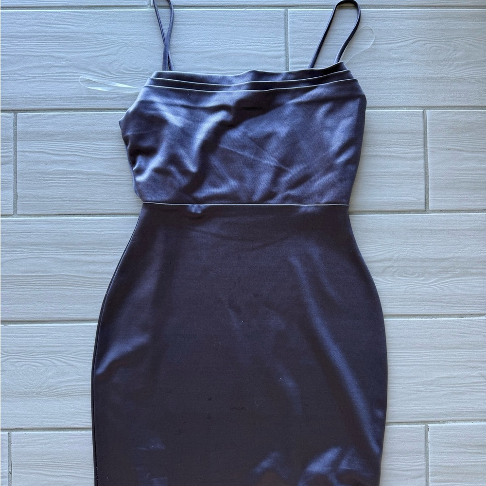 Simple Purple Mini Dress